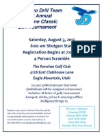 Golf Tournament Flyer 2013