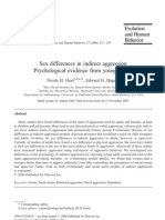 Sex Differences in Indirect Aggression Psychological Evidence From Young Adults