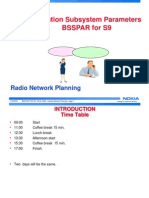 Base Station Subsystem Parameters Bsspar For S9: Radio Network Planning