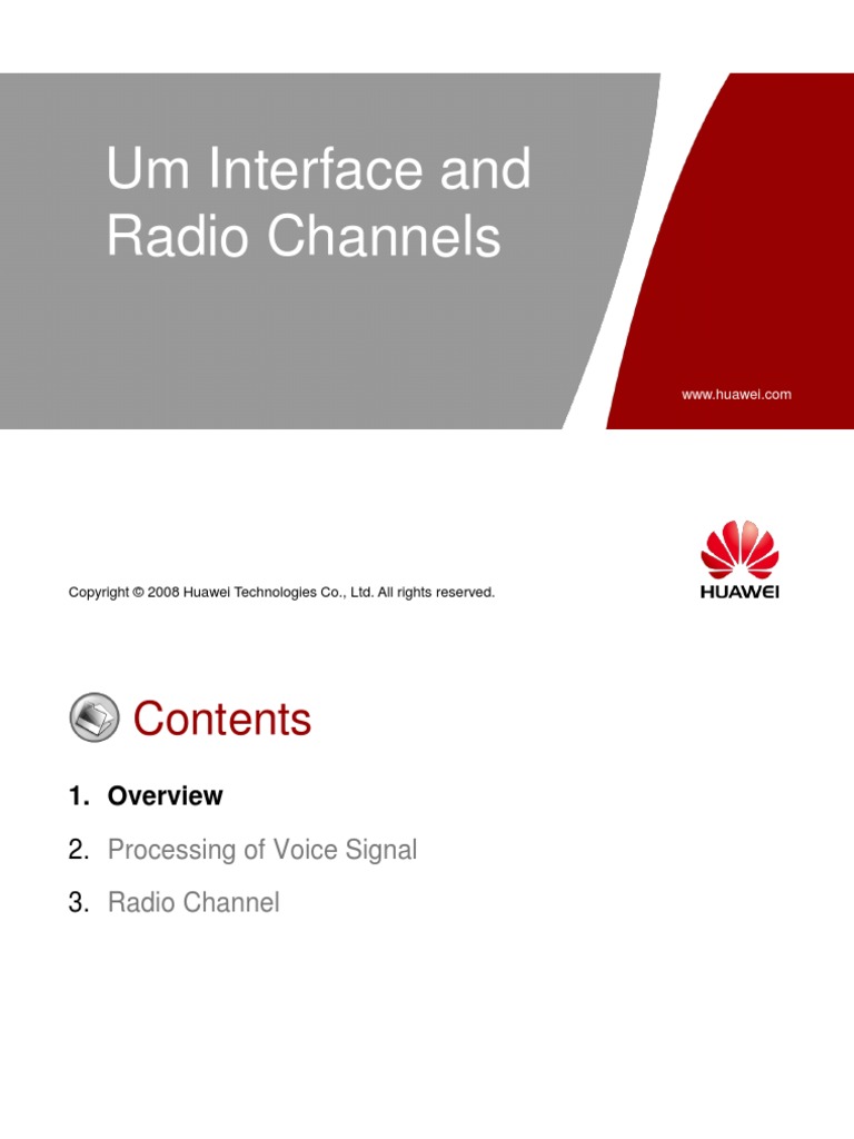 2G Um Interface and Radio Channels ISSUE2.1 | PDF