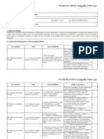 PLANO DE CURSO. Geografia ANO 2013: Escola Estadual Mário Porto