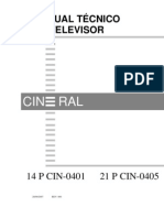 Manual técnico do televisor