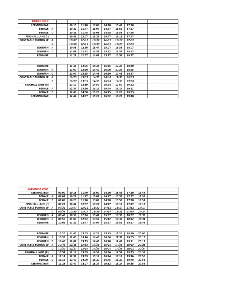 Diesel Gala 2013 Timetable Final | PDF