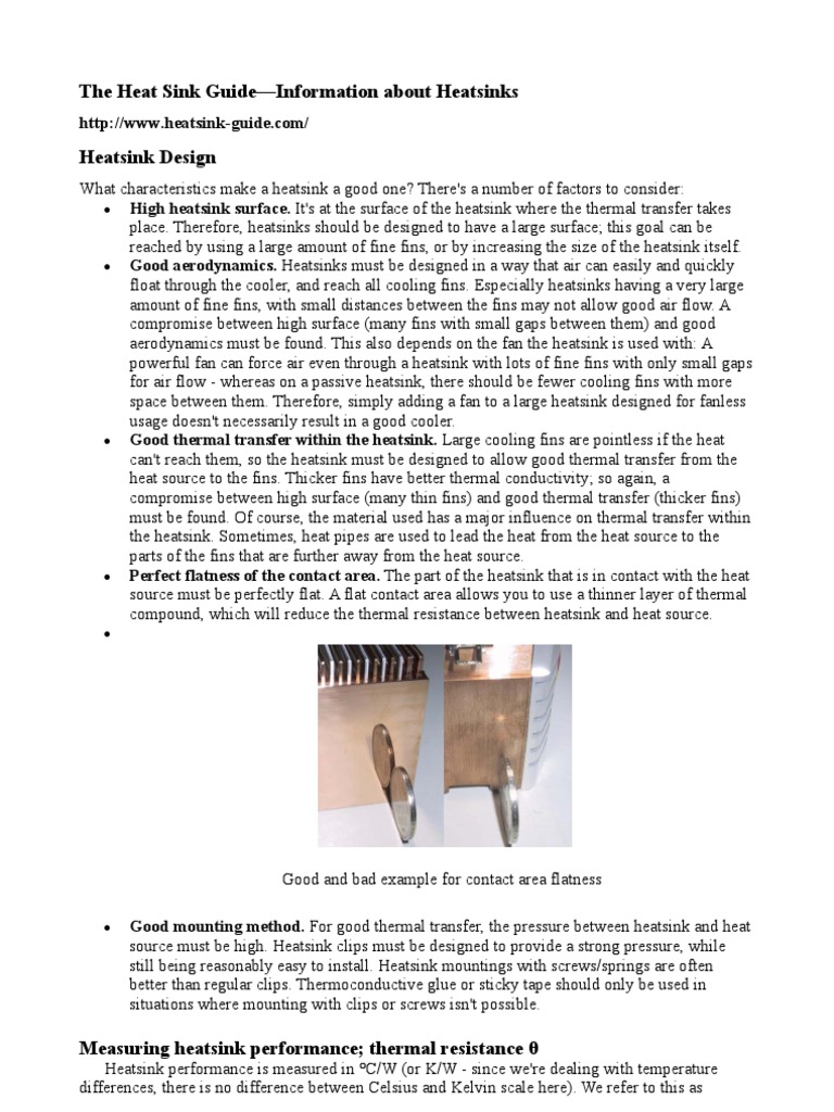 The Heat Sink Guide Information About Heatsinks Extrusion