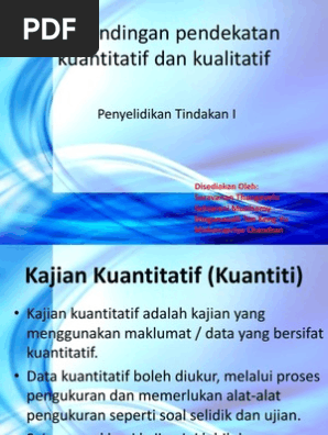Perbezaan Antara Kualitatif Kuantitatif Pdf