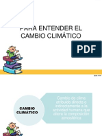 PARA ENTENDER EL CAMBIO CLIMÁTICO