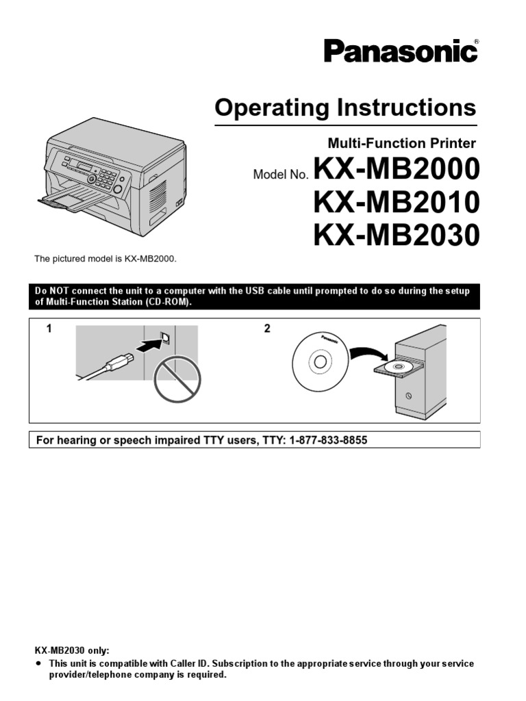 Panasonic KX-MB2000 PDF | PDF | Ip Address | Image Scanner