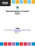 Introduction To Econometrics, Tutorial