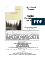 Walden - Ein Leben Mit Der Natur - Thoreau, Henry David