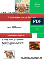 Principales Organismos Arbitrales