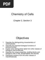 Chemistry of Cells: Chapter 2, Section 3