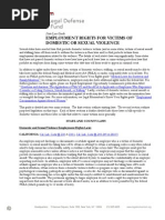 Download Employment Rights for Victims of Domestic or Sexual Violence by Legal Momentum SN140852437 doc pdf