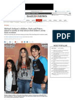 2013-03-30 - Daily News - Michael Jackson's Children, Paris and Prince, Slated To Testify in Trial About Their Father's 2009 Fatal Overdose