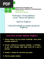 1-INTRODUÇÃO A QUÍMICA ORGÂNICA-2º ANO