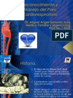Reconocimiento y Manejo Del Paro Cardiorespiratorio