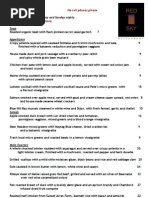 Table D'hote Menu Sample | PDF