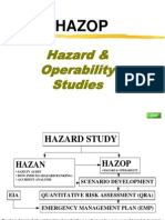 Hazop: Hazard & Operability Studies