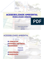 1 Acessibilidade AMbiental Mobilidade Urbana