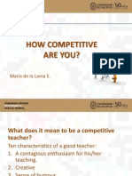 How Competitive Are You?: María de La Lama E