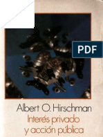 Albert Hirschman Interés privado y acción pública