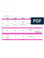 4b Timetable Term 2 2013