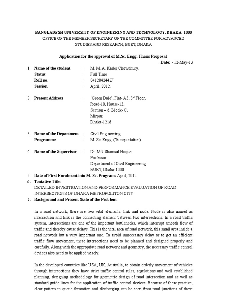 thesis civil engineering