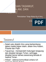 Hubungan Tasawuf, Ilmu Kalam, dan Filsafat