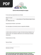 CARTA DE RECOMENDAÇÃO MADUREIRA