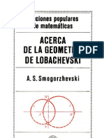 Acerca de La Geometria de Lobachevski