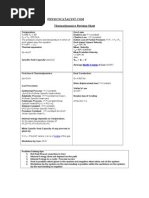 Thermodynamics Cheat Sheet