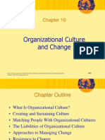 Organisational Culture and Change