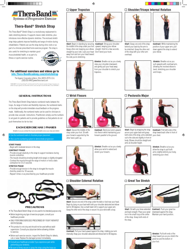 TB Stretch Strap Manual For Fitness or Yoga Movements. PDF Foot Anatomical Terms Of Motion