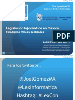 Legislación Informática - ITESM Puebla