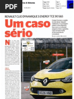 NOVO RENAULT CLIO TCe 90 NA "CARROS & MOTORES"
