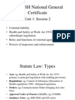 HSE Background and Law - Unit 1 Session 2