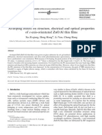 Al-Doping Effects on Structure, Electrical and Optical Properties of C-Axis-Orientated ZnOAl Thin Films