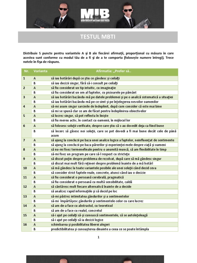 Mbti | PDF