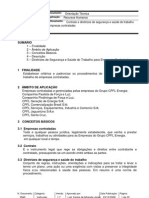 Diretrizes Seguranca Saude Do Trabalho para Empresas Contratadas