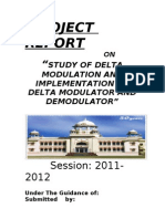 "Study of Delta Modulation and Implementation of Delta Modulator and Demodulator