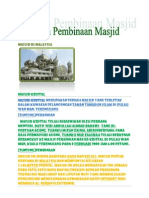 Sejarah Pembinaan Masjid