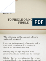 To Fiddle or Not To Fiddle Case Presentation