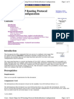 Route-map for IP Routing Protocol Redistribution Configuration