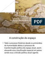 A Geografia e a Organização do Espaço