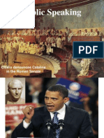 Pvblic Speaking: Cicero Denounces Cataline in The Roman Senate