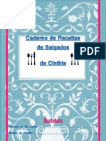 Caderno de Receitas de Salgados