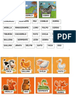 LOTO Animales Con Letra