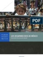 Los Desaparecidos en México. HRW 2013