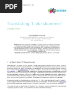 Translating Liebeskummer