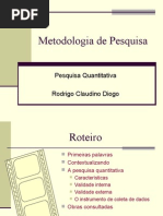 Metodologia de Pesquisa Quantitativa