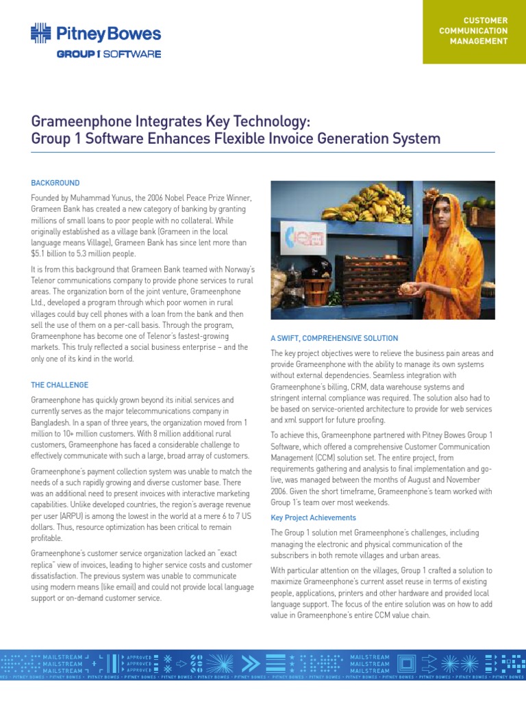 Grameenphone Integrates Key Technology: Group 1 Software Enhances ...